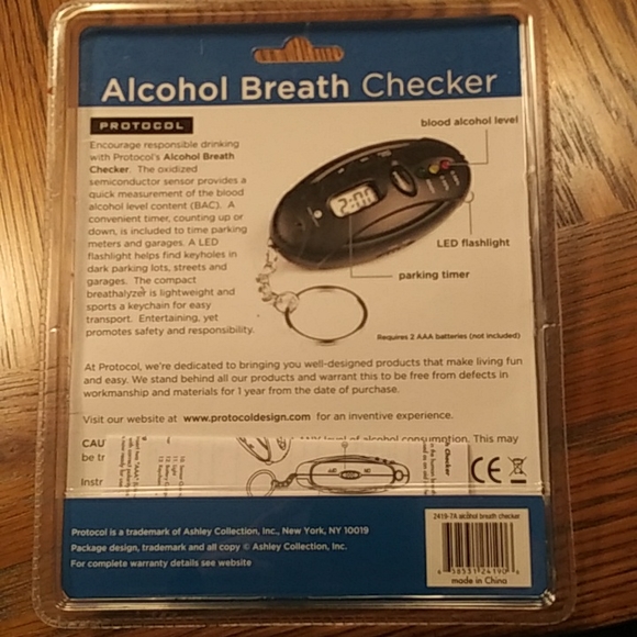 New Protocol Alcohol Breath Checker - Picture 2 of 2